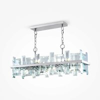Lustra moderna Cerezo cromata abajur transparent L85cm, Maytoni