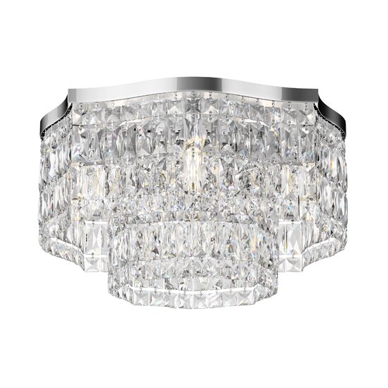 Plafoniera cristal transparent moderna Dune cromata Ø45cm, Maytoni