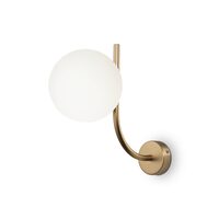 Aplica moderna Rendez-vous bronz abajur alb Ø15cm, Maytoni