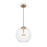 Lustra LED moderna Cometa aurie abajur transparent Ø35cm 12W, Maytoni