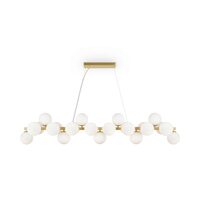 Lustra moderna Dallas aurie abajur alb L23cm, Maytoni