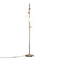 Lampadar modern Dallas auriu abajur alb Ø25cm, Maytoni