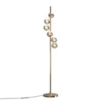 Lampadar modern Dallas auriu abajur coniac Ø25cm, Maytoni