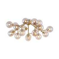 Plafoniera moderna Dallas aurie abajur chihlimbar Ø75cm, Maytoni