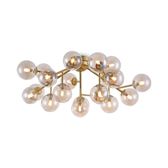 Plafoniera moderna Dallas aurie abajur chihlimbar Ø75cm, Maytoni