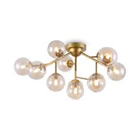 Plafoniera moderna Dallas aurie abajur chihlimbar Ø60cm, Maytoni