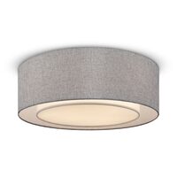 Plafoniera moderna Bergamo cromata abajur gri Ø52cm, Maytoni