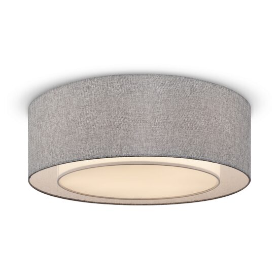 Plafoniera moderna Bergamo cromata abajur gri Ø52cm, Maytoni