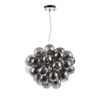 Lustra moderna Balbo nichel abajur fumuriu Ø50cm, Maytoni
