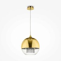 Lustra moderna Fermi aurie abajur transparent Ø30cm, Maytoni