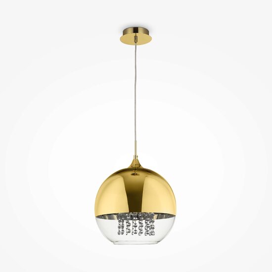 Lustra moderna Fermi aurie abajur transparent Ø30cm, Maytoni