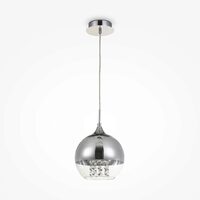 Lustra moderna Fermi nichel abajur transparent Ø20cm, Maytoni