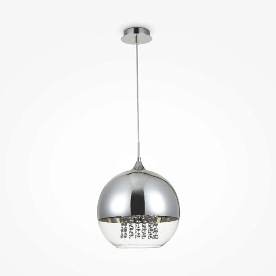 Lustra moderna Fermi nichel abajur transparent Ø30cm, Maytoni