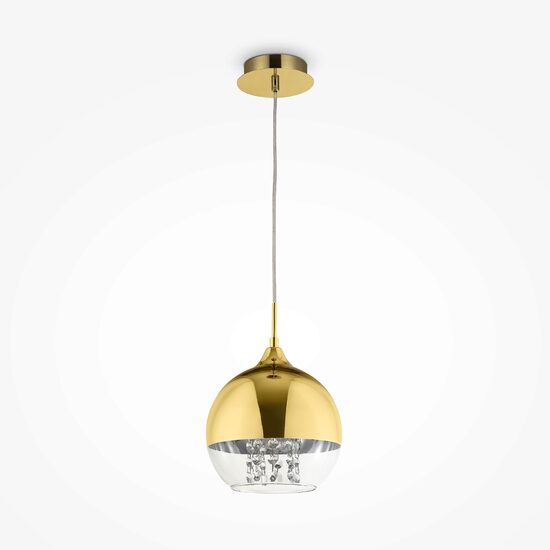 Lustra moderna Fermi aurie abajur transparent Ø20cm, Maytoni