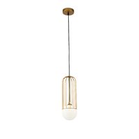 Lustra moderna Telford aurie abajur alb Ø12cm, Maytoni