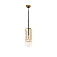 Lustra moderna Telford aurie abajur alb Ø15cm, Maytoni