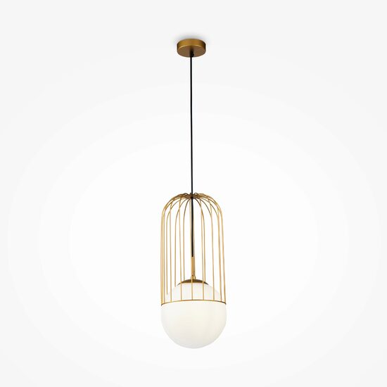 Lustra moderna Telford aurie abajur alb Ø20cm, Maytoni