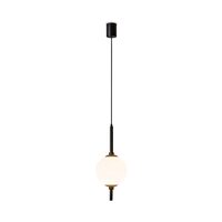 Lustra LED moderna The Sixth Sense neagra abajur alb Ø18cm 7W, Maytoni