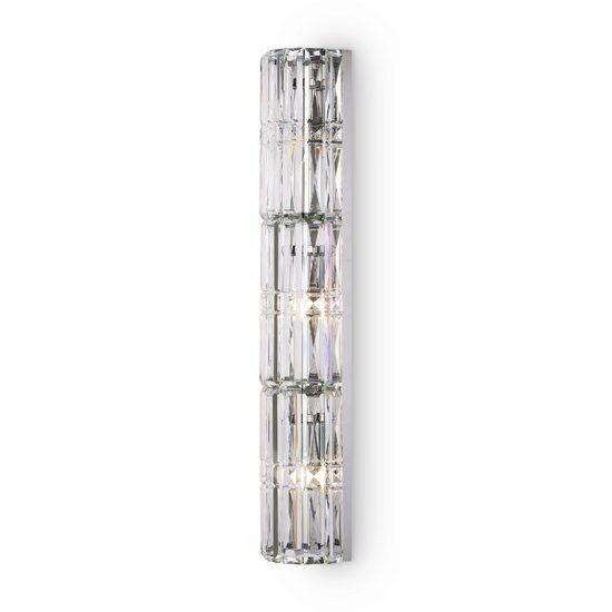 Aplica cristal transparent clasica Facet cromata pe mai multe niveluri L13cm, Maytoni