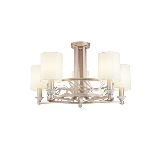 Candelabru clasic Vittoria auriu abajur alb Ø71cm, Maytoni