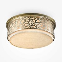Plafoniera clasica Venera alama abajur bumbac Ø50cm, Maytoni
