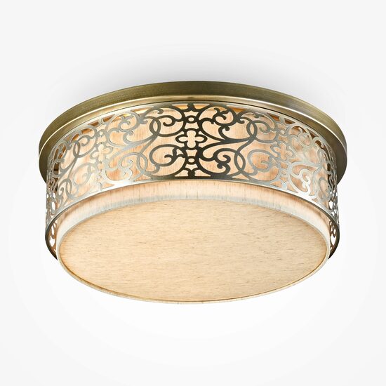 Plafoniera clasica Venera alama abajur bumbac Ø50cm, Maytoni