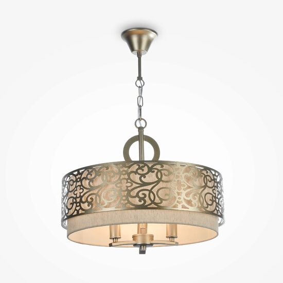 Lustra clasica Venera alama abajur bej Ø46cm, Maytoni
