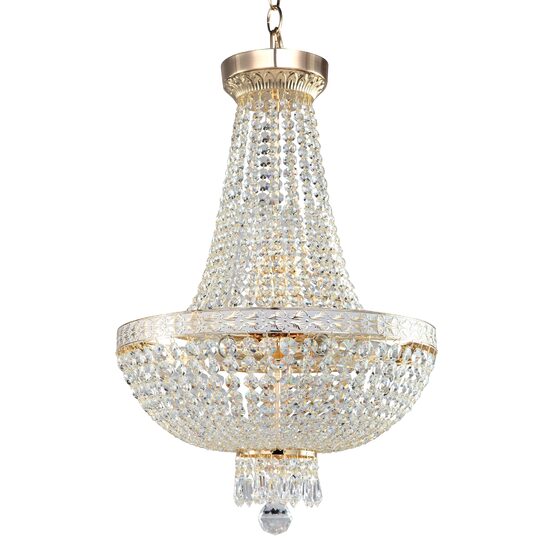 Candelabru cristal clasic Bella auriu Ø40cm, Maytoni