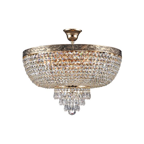 Candelabru cristal clasic Palace auriu antic Ø50cm, Maytoni
