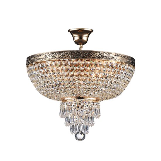 Candelabru cristal clasic Palace auriu Ø40cm, Maytoni