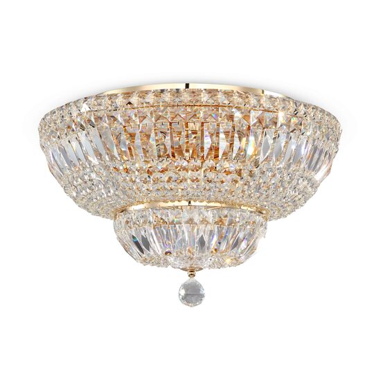 Candelabru cristal clasic Basfor auriu Ø46cm, Maytoni