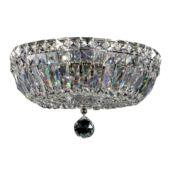 Candelabru cristal clasic Basfor nichel Ø30cm, Maytoni
