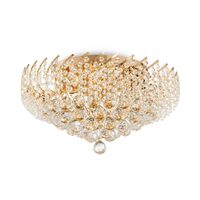 Plafoniera cristal transparent clasica Karolina aurie Ø51cm, Maytoni