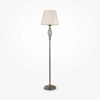 Lampadar clasic Grace bronz abajur bej Ø38cm, Maytoni