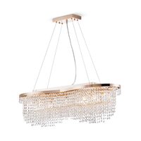 Candelabru cristal transparent clasic Toils auriu L93cm, Maytoni