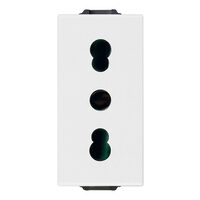Priza italiana alba, 1m, 2P+E, 16A, P17/11, NEVE UP Vimar, VIM-09203