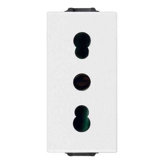 Priza italiana alba, 1m, 2P+E, 16A, P17/11, NEVE UP Vimar, VIM-09203