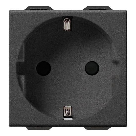 Priza schuko carbon matt, 2m, 2P+E, 16A, Sicury, NEVE UP Vimar, VIM-09208.CM