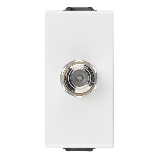 Priza TV alba, tip F, 1m, NEVE UP Vimar, VIM-09318