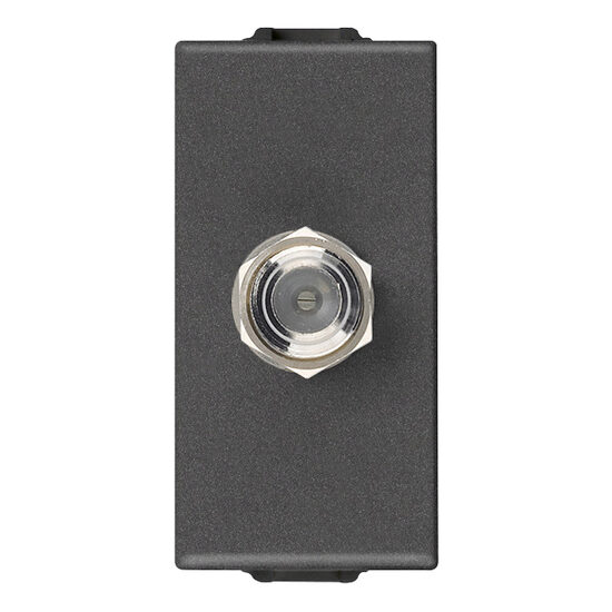 Priza TV carbon matt, tip F, 1m, NEVE UP Vimar, VIM-09318.CM