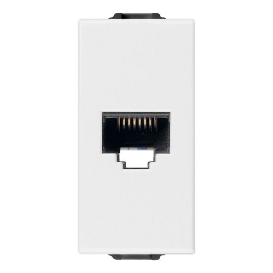 Priza RJ45 cat5e alba, 1m, Netsafe UTP, NEVE UP Vimar, VIM-09338.9