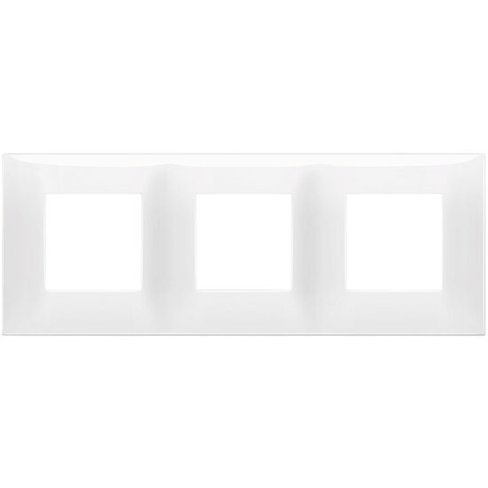 Rama tripla alb lucios, NEVE UP Vimar, VIM-09666.01