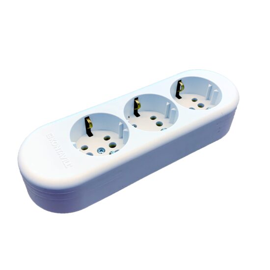 Bloc cu 3 prize tip Schuko (CP), fara cordon, Legrand K53421