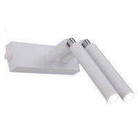 Aplica moderna alba, stil industrial, bidirectionabila, 2xG9/3W, Alha E 9339, Dohar