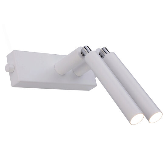 Aplica moderna alba, stil industrial, bidirectionabila, 2xG9/3W, Alha E 9339, Dohar