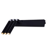 Aplica moderna neagra, stil industrial, bidirectionabila, 3xG9/3W, Alha E 9015, Dohar