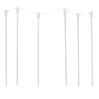 Lustra moderna alba, minimalista, 6xG9/3W, H110, Alha N 9402, Dohar