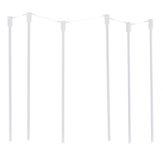 Lustra moderna alba, minimalista, 6xG9/3W, H110, Alha N 9402, Dohar