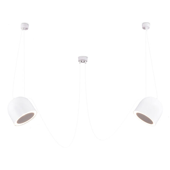 Lustra moderna alba, stil industrial, 2xE14/60W, Dobo 9424, Dohar