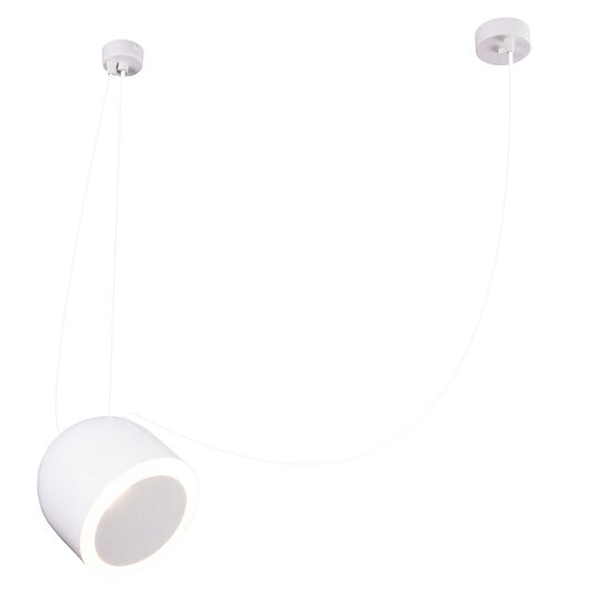 Lustra moderna alba, stil industrial, 1xE14/60W, Dobo 9415, Dohar